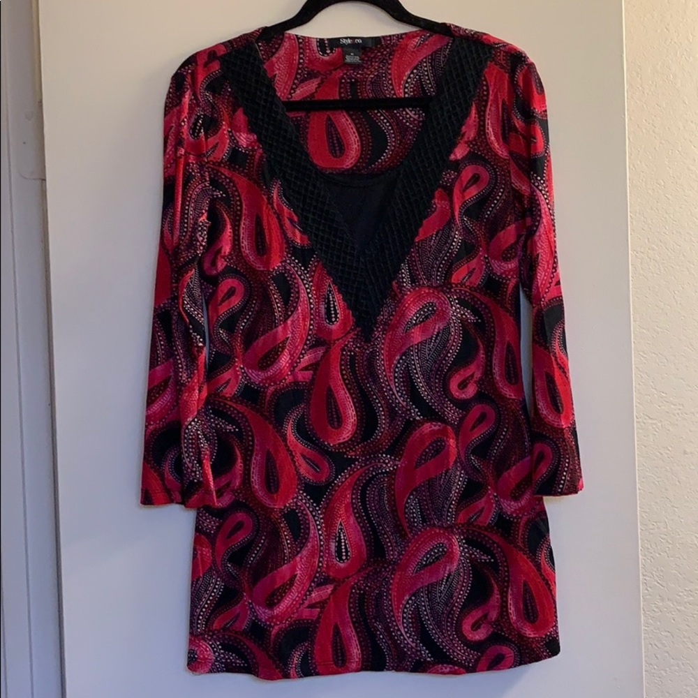 💥3 for $10💥 Style & Co. Paisley Tunic top